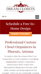 Mobile Screenshot of dreamclosetsaz.com